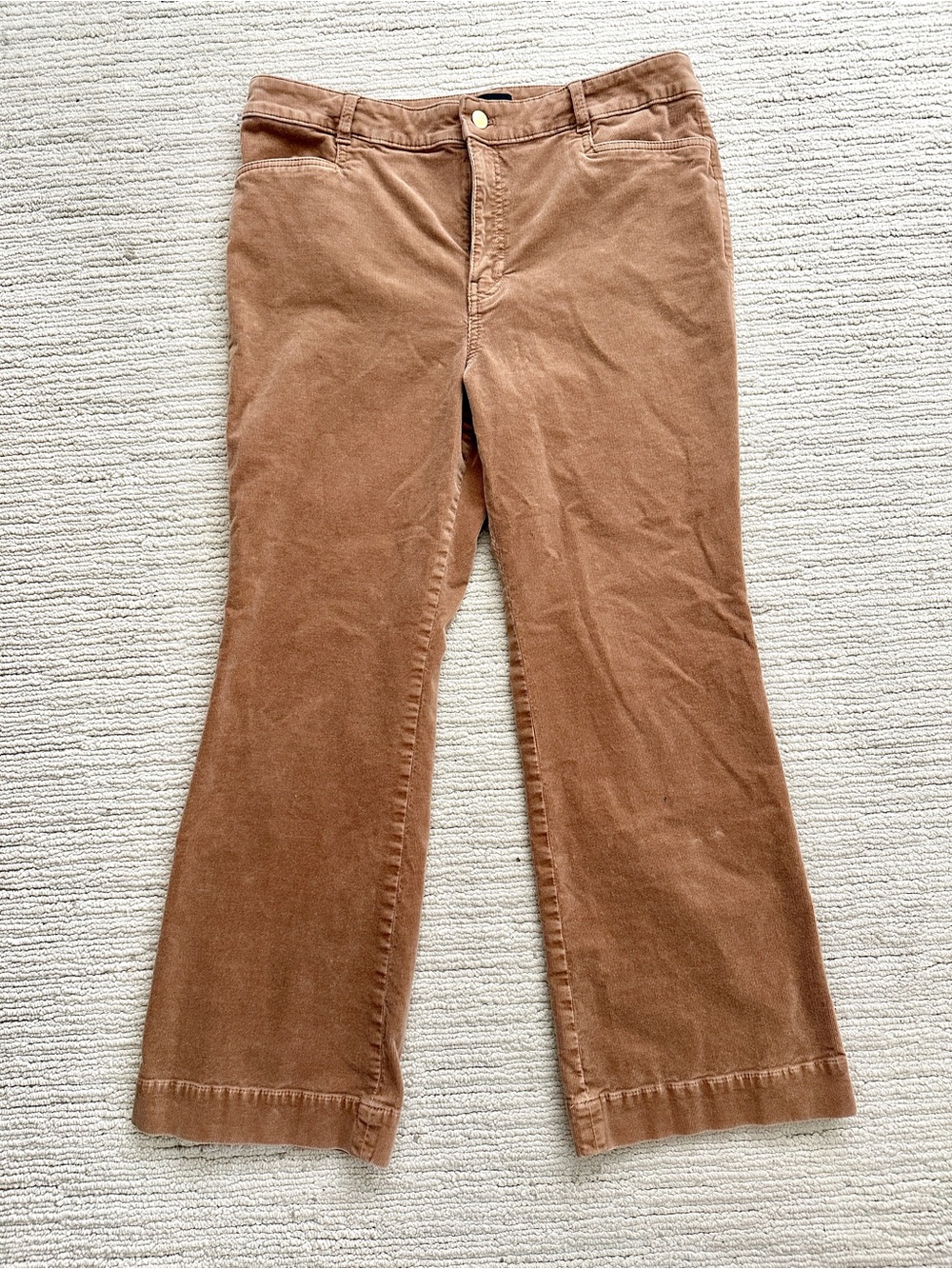 Talbots Brown Corduroy Flare Pants